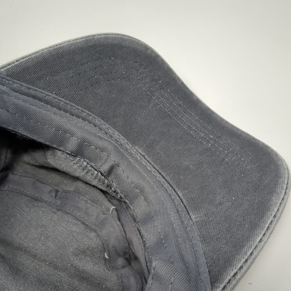 Unbranded Slideback Cadet Army Cap Gray One Size … - image 8